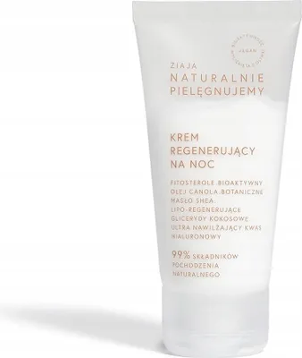 Image de Ziaja Natural Crème de nuit régénérante à l'acide hyaluronique, 50 ml