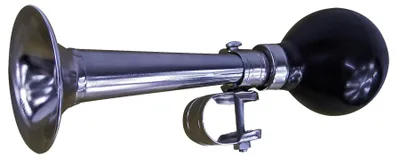 Produktbild von Ballhupe verchromter Stahl 180 mm Hupe Tröte Signalhorn