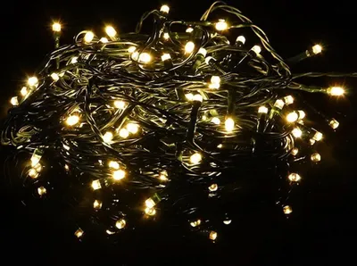 Produktbild von LED Timer Lichterkette FB dimmbar 40er warmweiß / grün 3,9m außen BA11203