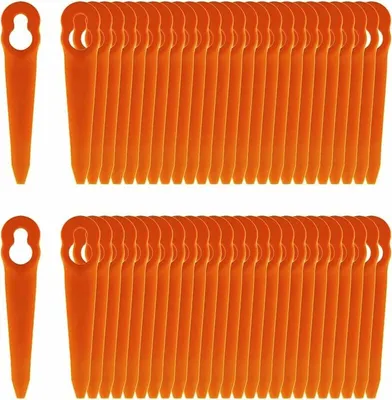 Produktbild von 100 replacement plastic blades, compatible with STIHL Polycut 2-2 Polycut 3-2 FSA 45 FSA 57 FSE 52 grass trimmer, SWIFT 40V grass trimmer