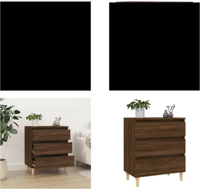 Image de vidaXL Sideboard brun aspect chêne 60x35x70 cm Bois composite - Sideboard - Buffets - Armoire - Rangement