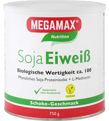 Produktbild von Megamax Soja Eiweiß Schoko Pulver 750 g