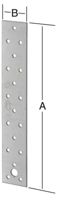 Produktbild von Vormann Streifen-Flachverbinder sendzimir verzinkt 240 x 40 mm