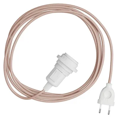 Immagine prodotto di Creative Cables - Snake per paralume - Lampada plug-in con cavo in tessuto colorato