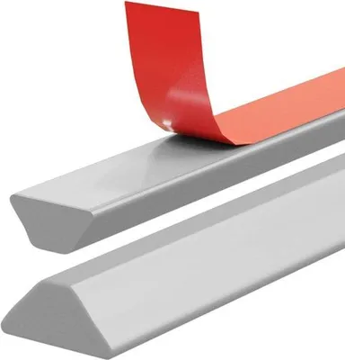 Image de Gris, 100 cm, autocollant, compact, imperméable, pour salle de bains, anti-fuites, salle de bains, anti-moisissure, pare-douche imperméable