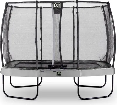 Zdjęcie produktu dla EXIT Elegant Premium trampoline 214x366cm met Deluxe veiligheidsnet - grijs