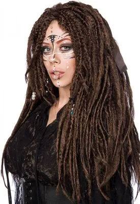 Produktbild von Voodoo Hexenperücke für Erwachsene - Einheitsgröße