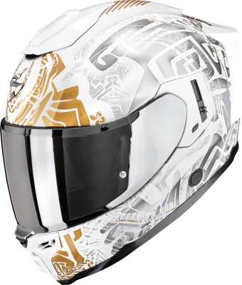 Immagine prodotto di Casco Scorpion Exo-1500 Air Apus, bianco/grigio/giallo, taglia S (55/56)