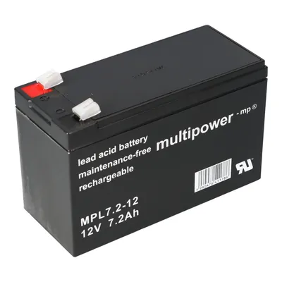 Immagine prodotto di Batteria al piombo Multipower MPL7,2-12 12V 7,2Ah Pb longlife attacco 6,3mm