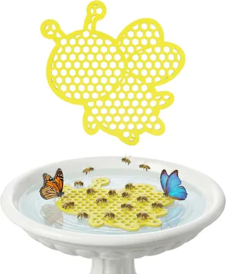 Produktbild von Insekten Trinkstation Garten schwimmend, Bienen Tränke mit Landeflächen, sichere Wasserquelle für Bestäuber, wetterfest & bienenfreundlich