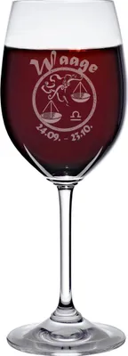 Produktbild von Weinkelch 300ml mit Sternzeichen Waage