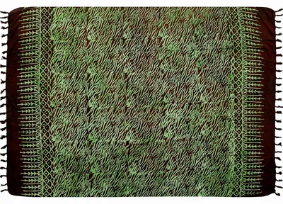 Image de Serviette de plage balinaise en sarong, fabriquée en viscose de haute qualité