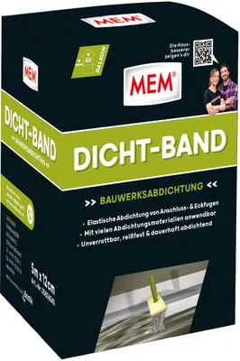 Produktbild von MEM Dicht-Band 5 m, reißfest & flexibel, für Anschluss- und Eckfugen, Innen & Außen