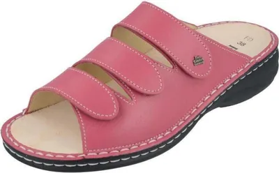 Produktbild von Finn Comfort Hellas Damenpantolette, Leder, Azalea, Bequem - Damenschuhe Pantolette / Zehentrenner, Mehrfarbig, leder (nube)