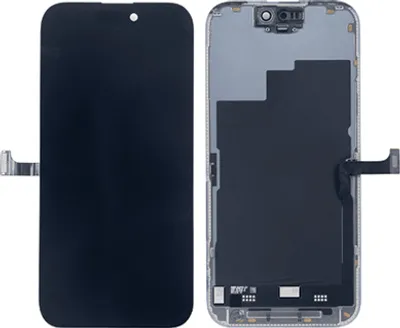 Produktbild von LCD Display kompatibel mit Apple iPhone 15 Pro Display (Soft OLED) + Touchscreen, schwarz