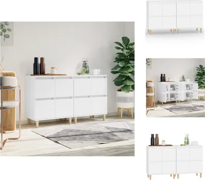 Produktbild von vidaXL Sideboards 2 Stk. Weiß 60x35x70 cm Holzwerkstoff -  Sideboards