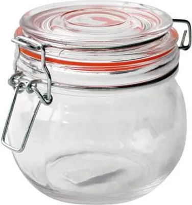 Zdjęcie produktu dla Szklany Słoik, Zamknięcie Zatrzaskowe, 450 Ml