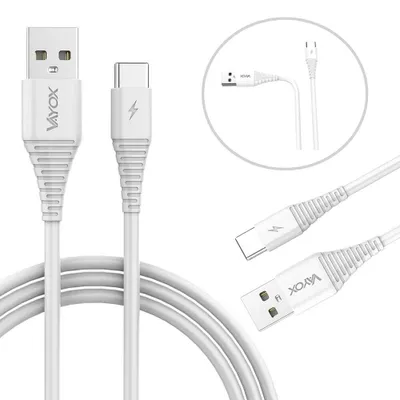 Zdjęcie produktu dla Vayox Kabel Ładujący VA0056 | USB - USB-C | 1 m | Biały