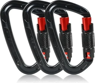 Obrázek produktu pro Lezecký hák 25 kN, 10 cm, Autolock, lezení, kempování