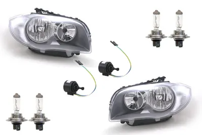Immagine prodotto di Johns, fari adatti per BMW Serie 1 E81 E82 E87 E88 07-09 + H7 Set + sinistra + destra + servomotore