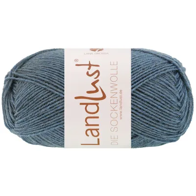 Produktbild von Lana Grossa Landlust DIE SOCKENWOLLE 50 g mélange 4-fach Sockenwolle in edlen Mélangefarben 210 m Farbe 1604 - Jeansblau Meliert