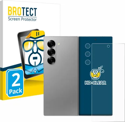 Produktbild von 2x Für Samsung Galaxy Z Fold 6 5G (Display+Kamera) Schutzfolie BROTECT Displayschutz Display Schutz Folie Klar Transparent