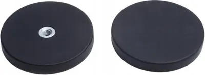 Immagine prodotto di Supporto magnetico in gomma 43x6 con filettatura interna M4