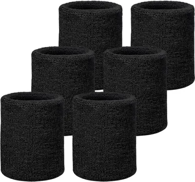 Imagen del producto de Bandas para la muñeca, 6 unidades, absorbentes de sudor, para deportes y trabajo