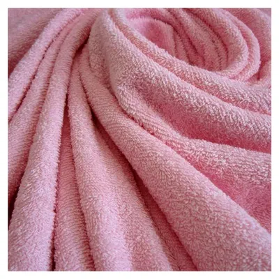 Produktbild von Frotté Meterware rosa reine Baumwolle weich 0,5