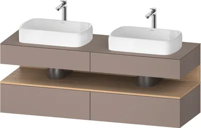 Produktbild von DURAVIT QA4779030430000 QTG KWTU WH Ek. 1600x550x600 bs. Mt.