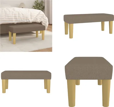 Obrázek produktu pro vidaXL Lavice taupe 70x30x30 cm látka - Lavice - Lavice - Lavice do chodby