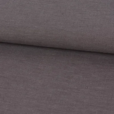 Produktbild von Bekleidungsstoff Meterware Sorona Leinen Stretch uni anthrazit 1,34m