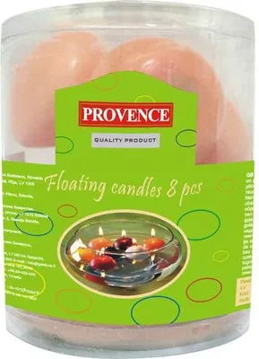 Zdjęcie produktu dla Świece pływające 8 szt. łosoś, 4, 3 x 2, 8 cm