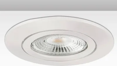 Produktbild von ISOLED Einbaurahmen rund, Lochausschnitt 68mm, Alu weiß, für GU10/MR16 Spots