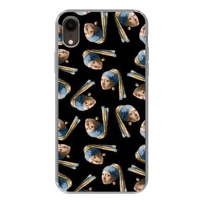 Produktbild von MuchoWow® Handyhülle Schutzhülle Hülle für iPhone XR Das Mädchen mit dem Perlenohrring - Muster - Vermeer Silikon Softcase Handy Hülle - Schutzdeckel