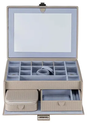 Produktbild von Windrose Corbello - Schmuckkoffer L 28 cm (taupe)