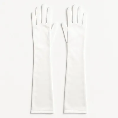 Produktbild von Lange weiße Handschuhe 52cm