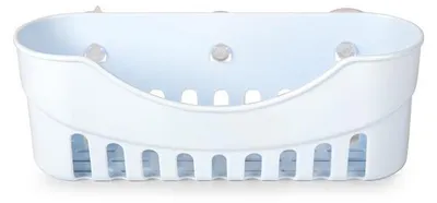 Produktbild von Toyma Badezimmer-Organizer - mit Saugnapfen - weis - 31 x 10 x 11 cm