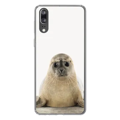 Produktbild von MuchoWow® Handyhülle Schutzhülle Hülle für Huawei P20 Robbe - Tiere - Kinder - Jungen - Mädchen - Kinder Silikon Softcase Handy Hülle - Hardcover