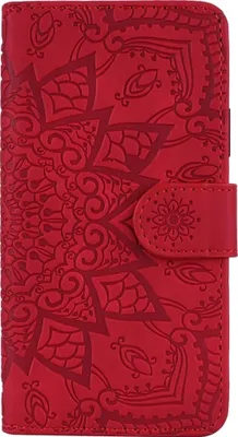 Produktbild von Mobigear Mandala iPhone 11 Pro Hülle Klapphülle Geldbörse - Rot