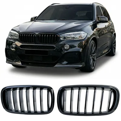 Sport Kühlergrill Grill Schwarz Glanz für BMW X5 F15 / X6 F16 – Produktansicht