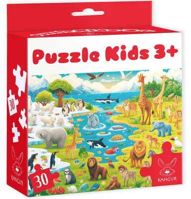 Image de Puzzle 30 Kids Wild Animals 3+