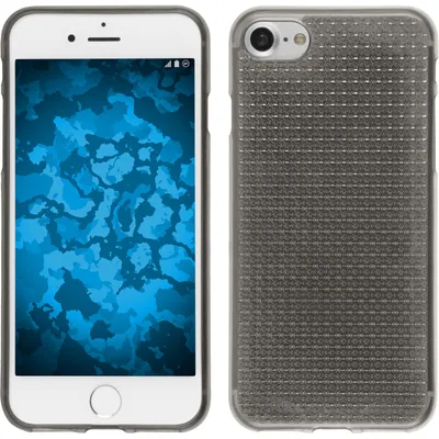 Produktbild von PhoneNatic Case kompatibel mit Apple iPhone 7 / 8 / SE 2020 - grau Silikon Hülle Iced + 2 Schutzfolien