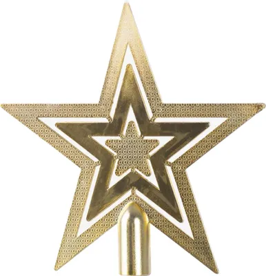 Produktbild von WEIHNACHTSSTERN-Dekoration, Gold, 19,5 cm