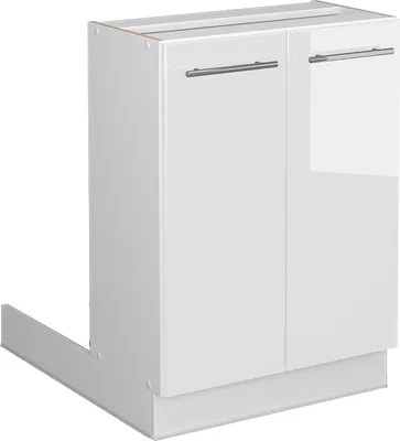 Produktbild von Kuchynský ostrov Vicco Fame-Line, 60 cm bez pracovnej dosky, biela vysoký lesk/biela