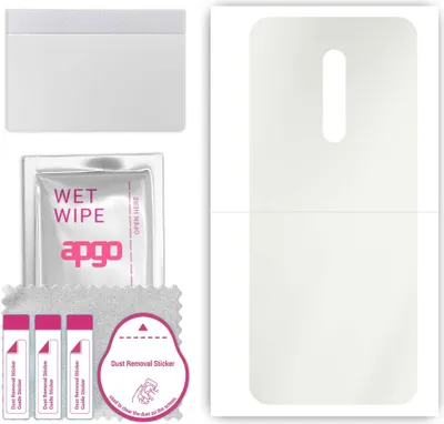 Produktbild von apgo Rückseite Schutzfolie, Matt, kompatibel mit vivo X27 Pro, Hinten Hydrogel-Displayschutzfolie mit Positionierhilfe, kratzfest, einfache Montage