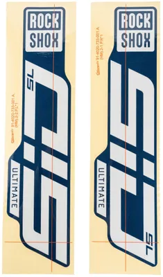 Image de Rockshox Sid Sl Ultimate 29'' Set d'autocollants Transparent Transparent One Size