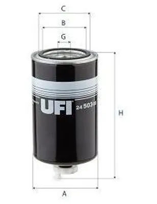 Produktbild von Kraftstofffilter UFI 24.503.00 Filtereinsatz