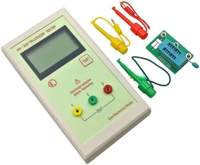Obrázek produktu pro MK328 Přenosný tester kapacity a odporu s LCD displejem, multifunkční tester tranzistorů, tester ESR