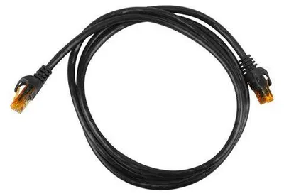 Image de Câble de raccordement UTP Lexton RJ45 CAT6E, 1 mètre, 8P8C, 1:1, noir